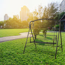 GAOMON Flat Iron Tube Double Swing Chair with Back Thin Line