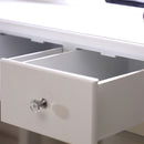 GAOMON 5-drawer Dressing Table with Single Mirror White