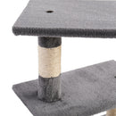 GAOMON 32in Three-layer Cat Climbing Frame Pet Play Condo Grey