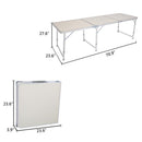GAOMON Folding Table for Home Picnics Camping Trips Buffets Barbecues White