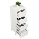GAOMON 4-Drawer Storage Cabinet Bathroom Storage Organizer White