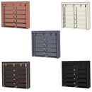 GAOMON 7 Layers 14 Grids Shoe Rack Portable Shoe Cabinet Brown