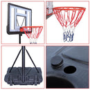 GAOMON Basketball Hoop Portable Removable Transparent Backboard Basketball Stand Black
