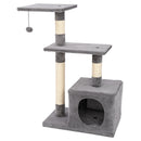 GAOMON 32in Three-layer Cat Climbing Frame Pet Play Condo Grey