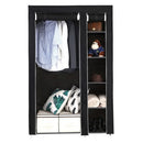 GAOMON Portable Closet Storage Organizer Clothes Wardrobe 5-layers 6-compartments Black