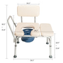 GAOMON 2-in-1 Multifunctional Commode Chair Bath Chair 6 Levels Adjustable for Elder Disabled People Pregnant