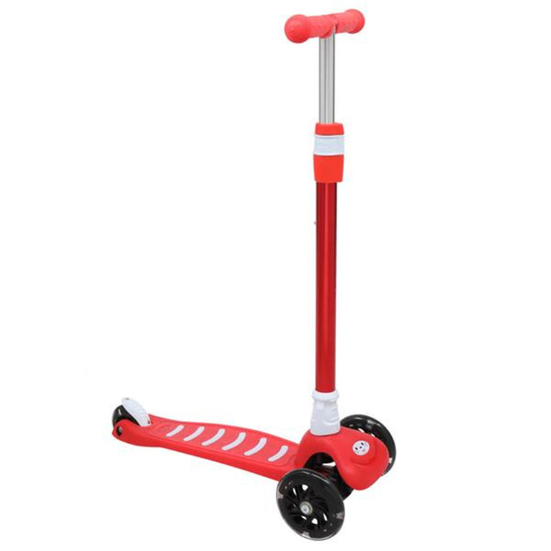 YIWA 3-wheeled Toddler Scooter Height Adjustable Portable Scooter Red
