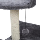 GAOMON Cat Condo Set 28-inch Tree Tower Scratching Post Step Ladder Grey
