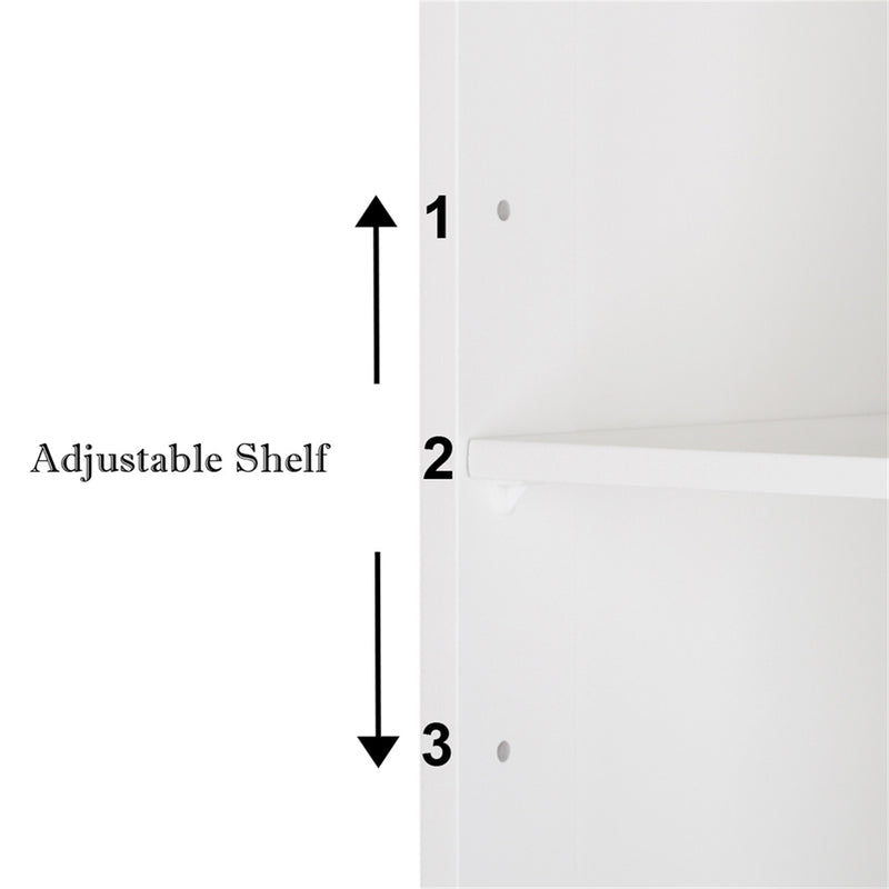 AMYOVE Single Door Bathroom Storage Cabinet with 4 Drawers Waterproof Lightweight