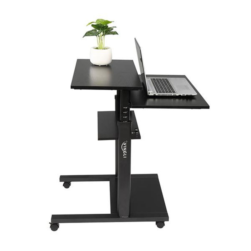 AMYOVE Standing Lifting Computer Table Height Adjustable Laptop Black