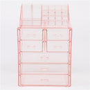 GAOMON 2pcs Makeup Organizer Cosmetic Storage Drawers Pink