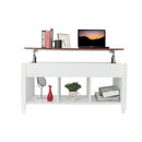 GAOMON Coffee Table Lift Top Wood Home Living Room Storage White