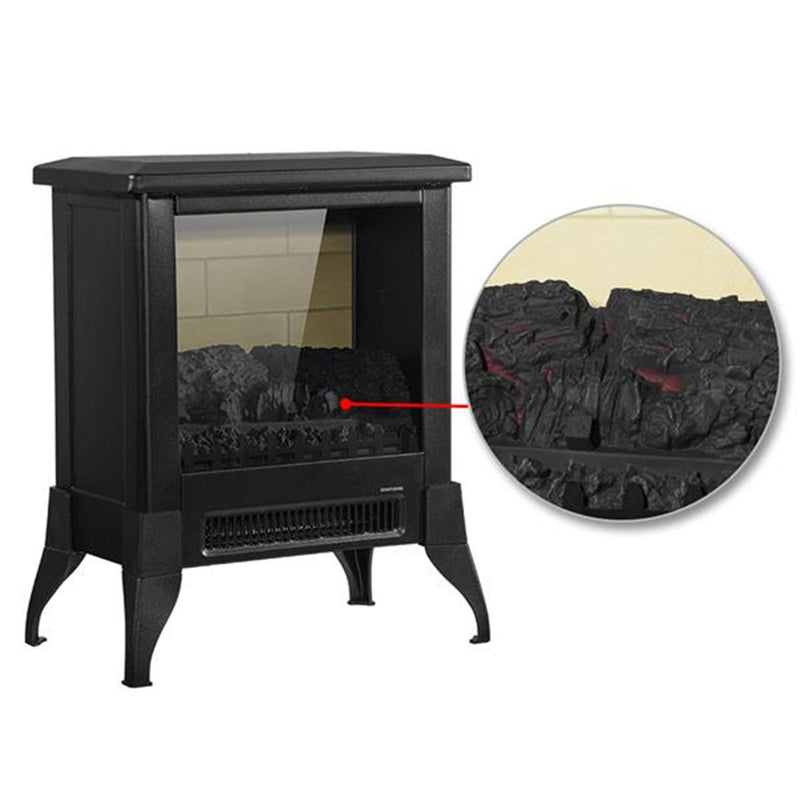 ZOKOP 14Inch Freestanding Electric Fireplace Heater Stove Black