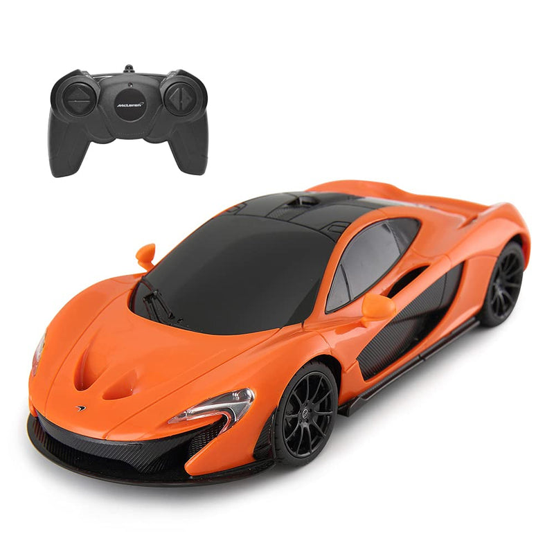 Rastar RC Car | 1:24 Scale McLaren P1 Remote Control Toy Car, R/C Model Vehicle for Kids ¨C Orange