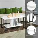 GAOMON 2 Layers 1.5cm Thick Rectangle Coffee Table