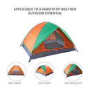 GAOMON Double-door Double-layer Folding Tent for Out Camping Beach Shelter