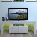 GAOMON TV Stand Cabinet Modern with 2 Storage Drawer White