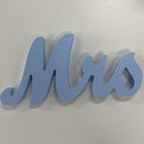 GAOMON 1 Set Wooden Mr And Mrs Letter Ornament Wedding Props Sky Blue