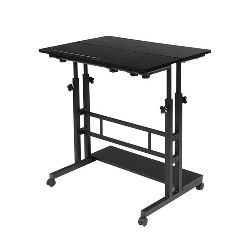AMYOVE Standing Lifting Computer Table Height Adjustable Laptop Desk Black