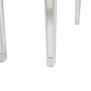 GAOMON Dressing Table Bedroom Table Glass Mirror Table with Two Drawers Silver