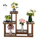 GAOMON 4 Tier 7 Potted Pine Plant Stand Flower Rack Garden Shelves