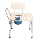 GAOMON 2-in-1 Multifunctional Commode Chair Bath Chair 6 Levels Adjustable for Elder Disabled People Pregnant