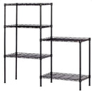GAOMON Metal Storage Shelves Home Kitchen Microwave Oven Rack Organizer Black