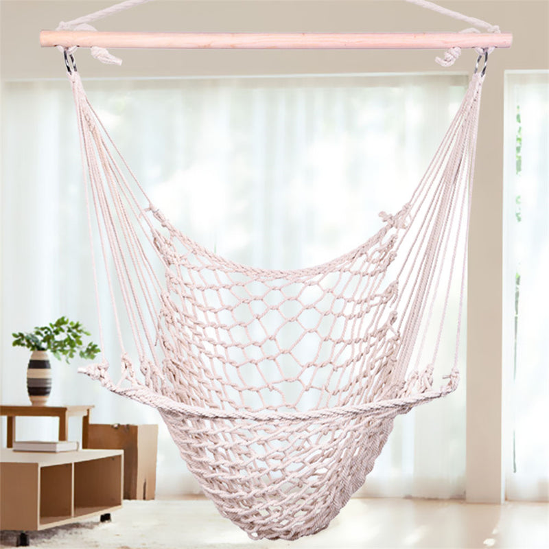 THBOXES 2pcs Hanging Rope Hammock Chair Swing Mesh Air/Sky Chair Swing for Backyard Patio Camping
