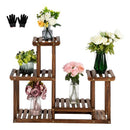 GAOMON 4 Tier 7 Potted Pine Plant Stand Flower Rack Garden Shelves