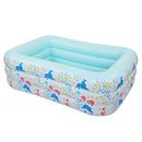 GAOMON Inflatable Pool Three-layer Airbag Children Play Pool 210*140*60cm Blue