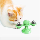 GAOMON Spinning Windmill Cat Toy Interactive Balls Turntable Massage Toy Green