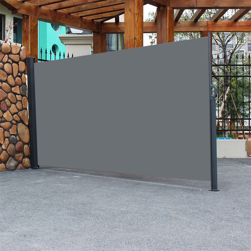 THBOXES 1.6x3m Side Pull Shed Instant Canopy Sunshade Wall Anti Peeping Dark Gray