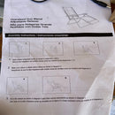 GAOMON Latex Rope Chair Patio Recliners Padded Folding Chair Wide Chaise Lounge Black