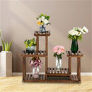 GAOMON 4 Tier 7 Potted Pine Plant Stand Flower Rack Garden Shelves