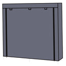 GAOMON 7 Layers 14 Grids Shoe Cabinet Storage Rack 110*28*115cm GREY