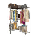 GAOMON Portable 4 Rows Clothes Rack with 7 Layers Shelves Garment Rack