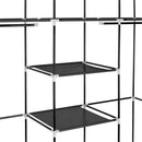 GAOMON 150*45*175 Portable Clothes Closet Wardrobe Clothes Storage Organizer Black