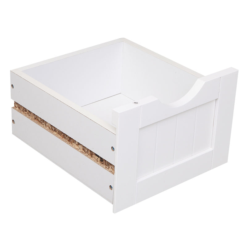 AMYOVE 4-Drawer Storage Cabinet Bathroom Storage Organizer White