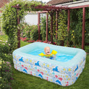 GAOMON Inflatable Pool Three-layer Airbag Children Play Pool 210*140*60cm Blue