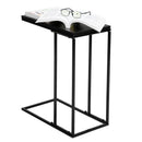 GAOMON L Side Table for Living Room Bedroom Assemble Side Table Black