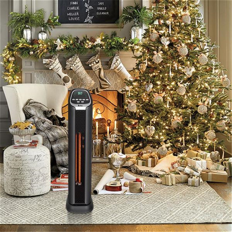 ZOKOP Digital Slim Space Heater 1500W with Two Heat Settings Black