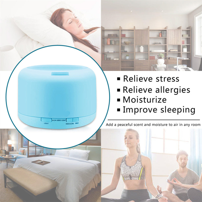 ZOKOP RGB Aroma Diffuser Color Cycling Aromatherapy Essential Oil Dispenser