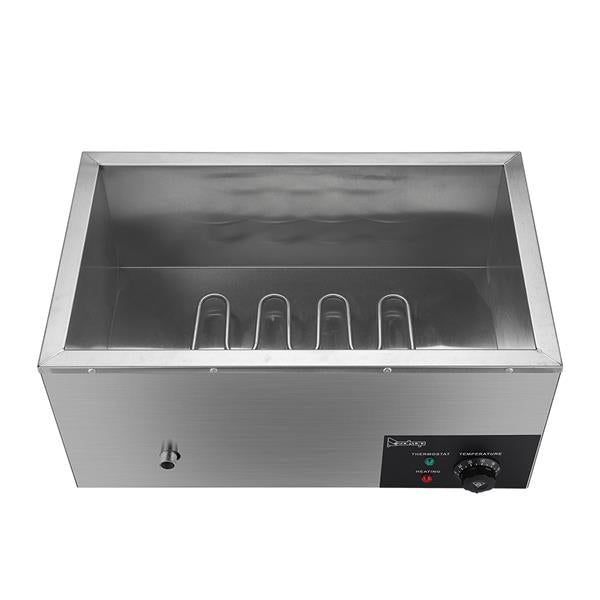 ZOKOP 6.9QT/6.5L 3 Cells Bain Marie Food Warmer XTC1P-1/3 110V 600W Silver