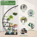 GAOMON 2PCS 5 Layers Semicircle Iron Flower Stand Plant Stand N101