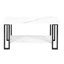 GAOMON 2 Layers 1.5cm Thick Rectangle Coffee Table