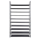 GAOMON 10 Tiers Shoe Rack Storage Cabinet for 50 Pairs Black