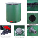 GAOMON 500d 50 Gallon Folding Rain Barrel Foldable Rain Bucket Green