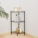 GAOMON 3 Tier Corner Shelf Rustic Display Storage Shelves Black