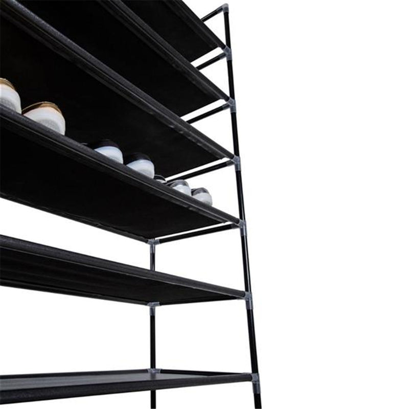 RONSHIN 10 Tiers Shoe Rack Storage Cabinet for 50 Pairs Black
