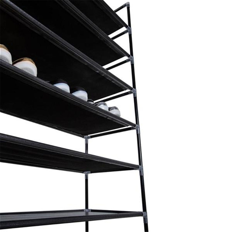RONSHIN 10 Tiers Shoe Rack Storage Cabinet for 50 Pairs Black